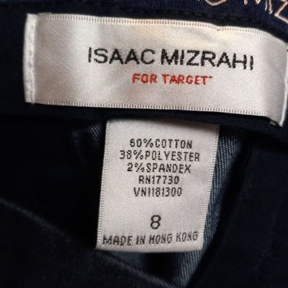 Isaac Mizrahi For Target Size 8 Pants Trousers Womens Black Dress Wide Leg - Picture 10 of 11